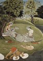 Ram et Sita Kangra Peinture 1780 de Inde
